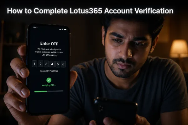 How to Complete Lotus365 Account Verification