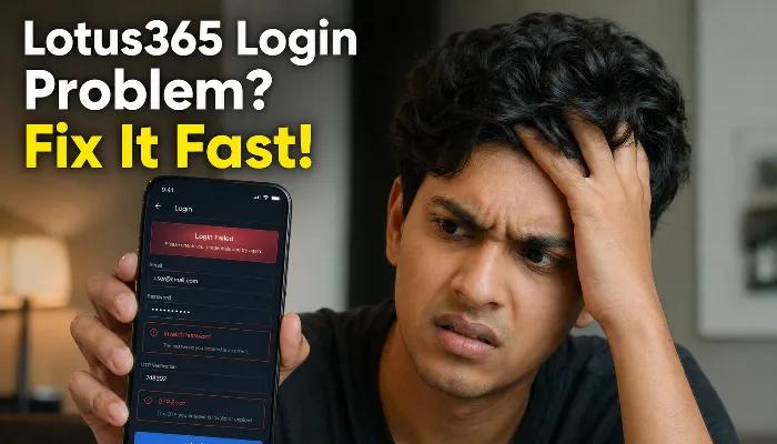 lotus365 login problem fix invalid password otp error solution guide