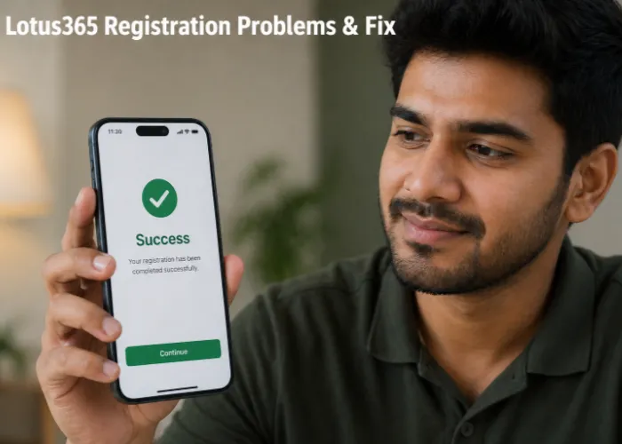 Lotus365 Registration Problems & Fix